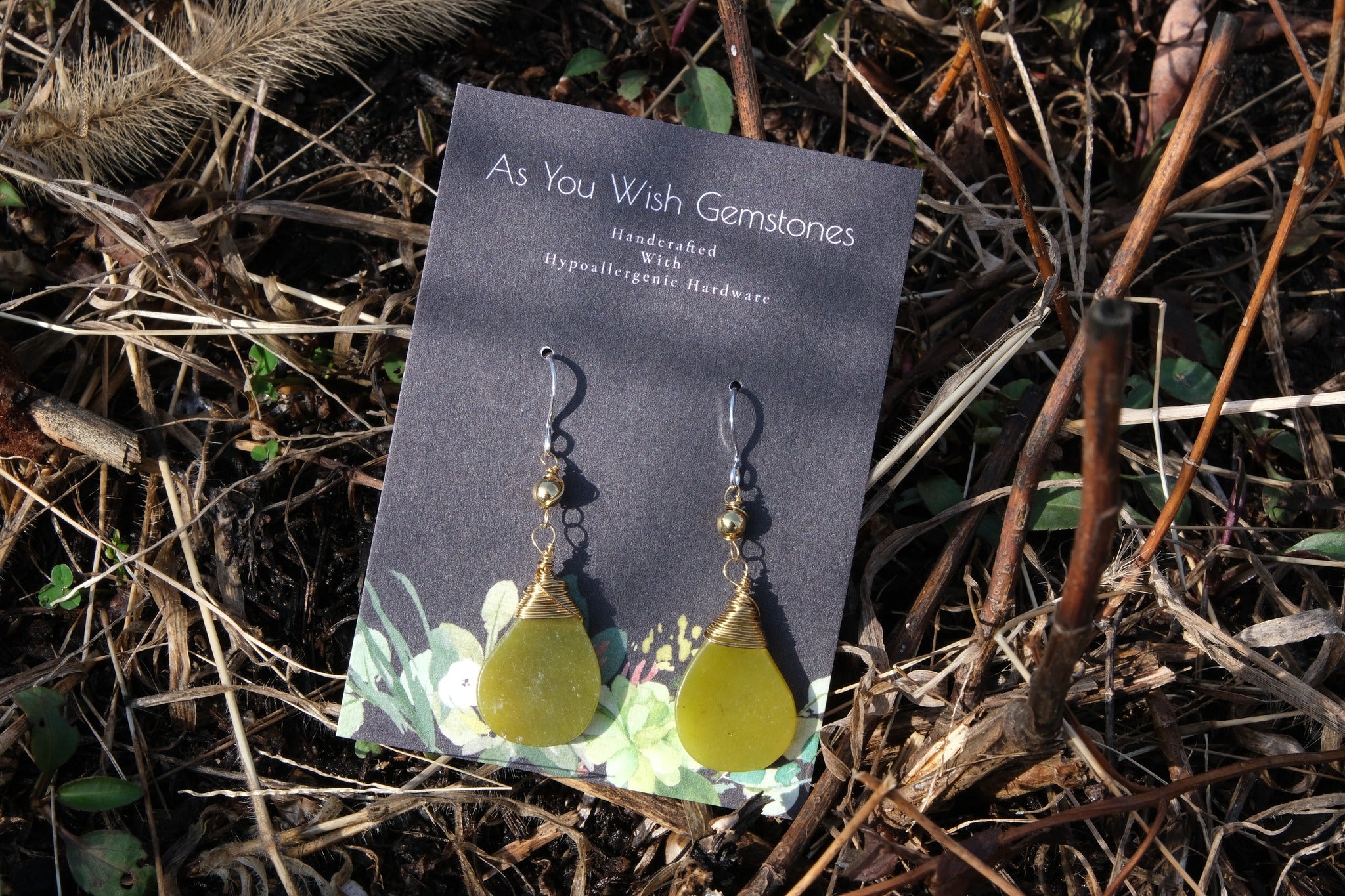 14k Serpentine Earrings