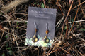 14k Gold Lemon Smoky Quartz with Brown Tourmaline Earrings