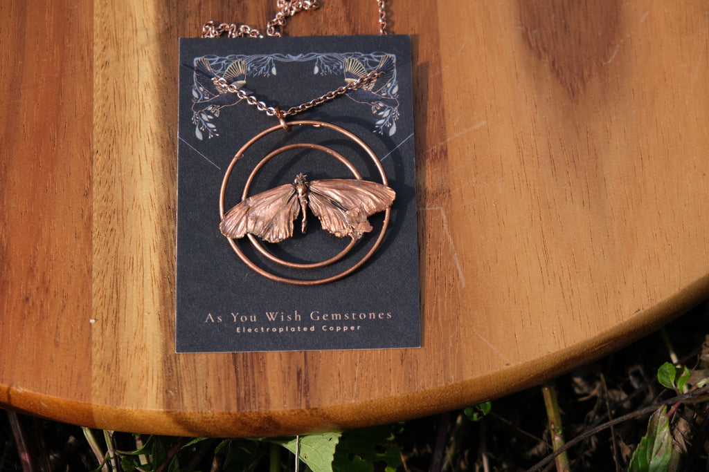 Electroplate Meadow Butterfly Necklace