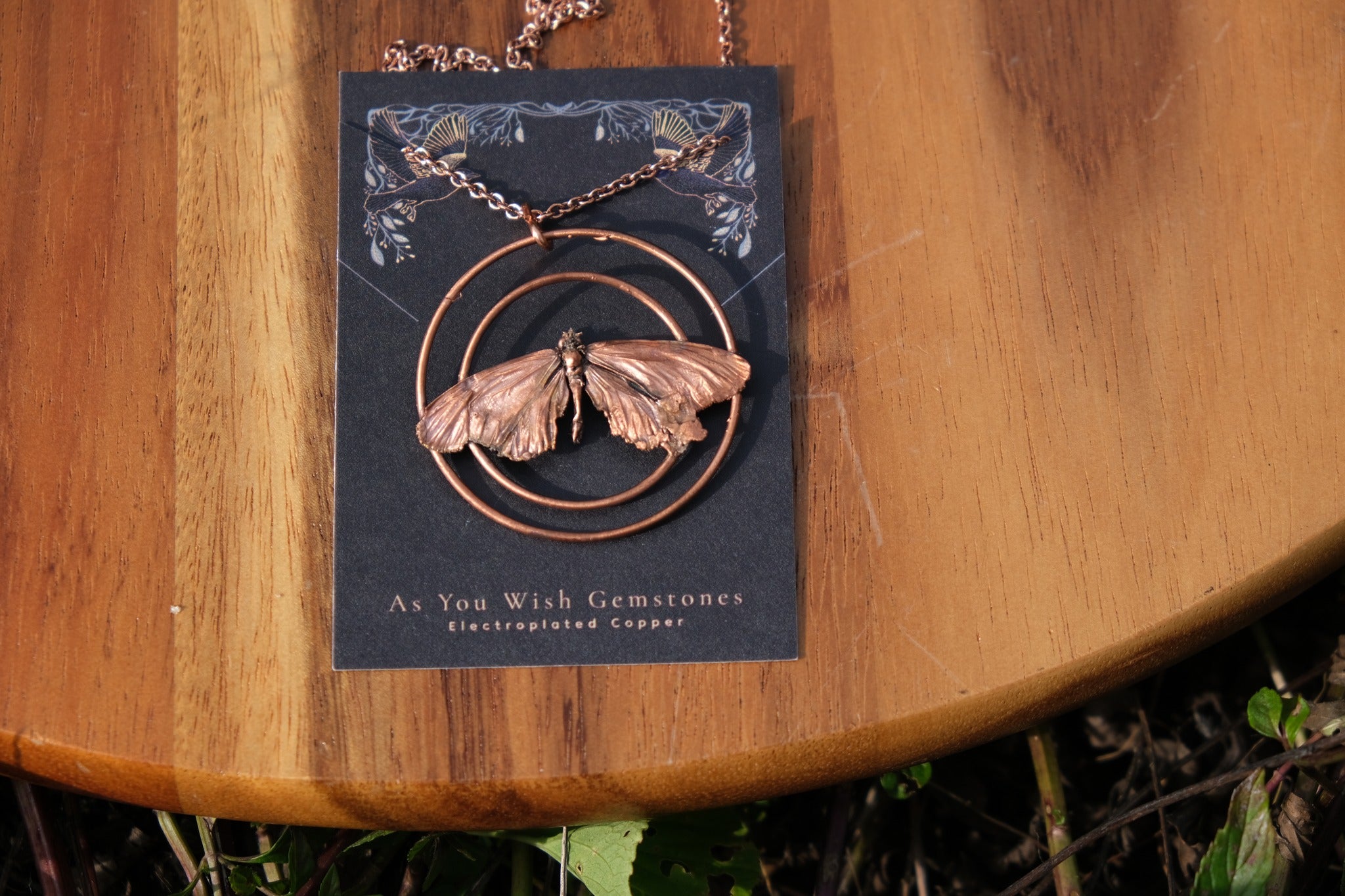 Electroplate Meadow Butterfly Necklace