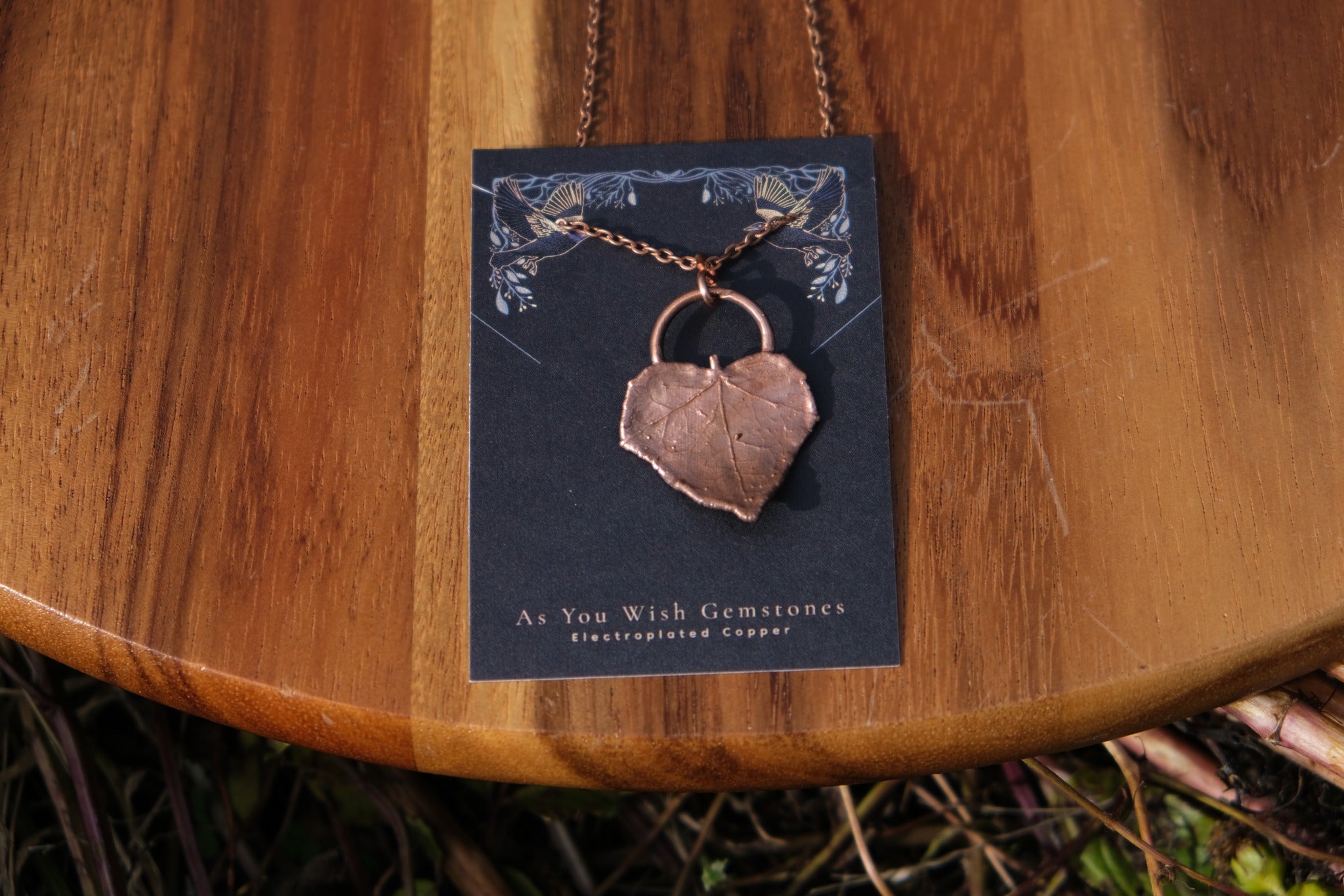 Electroplate English Ivy Necklace