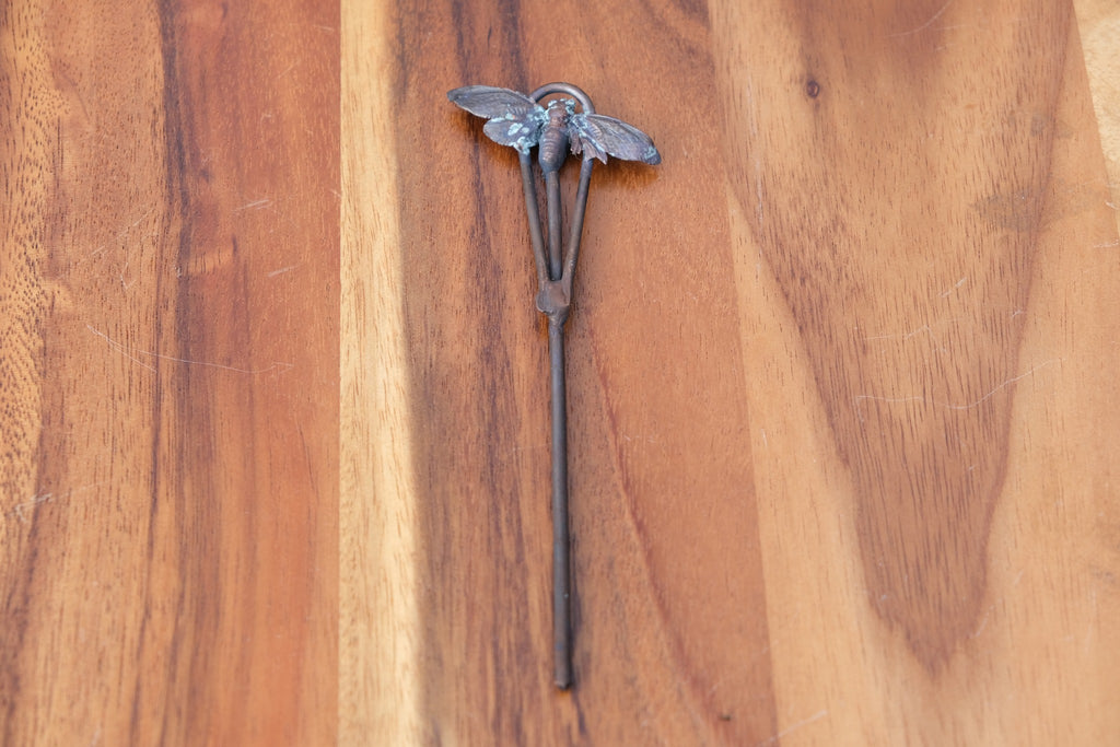 Electroplated Cicada Hair Pin