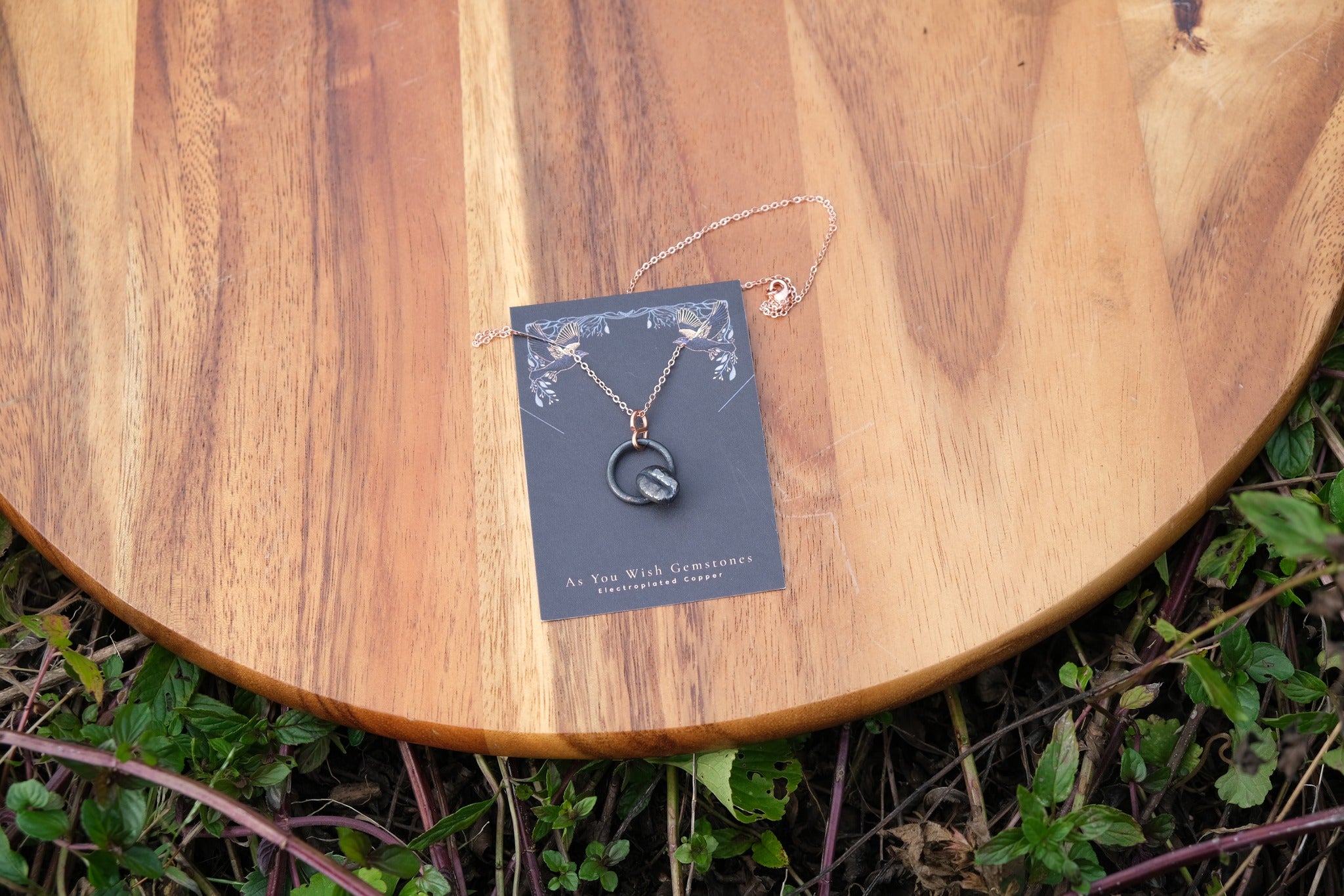 Electroplated Coffee Bean Necklace