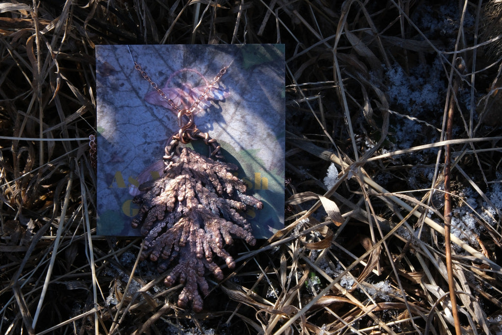 Electroplated Arborvitae Necklace