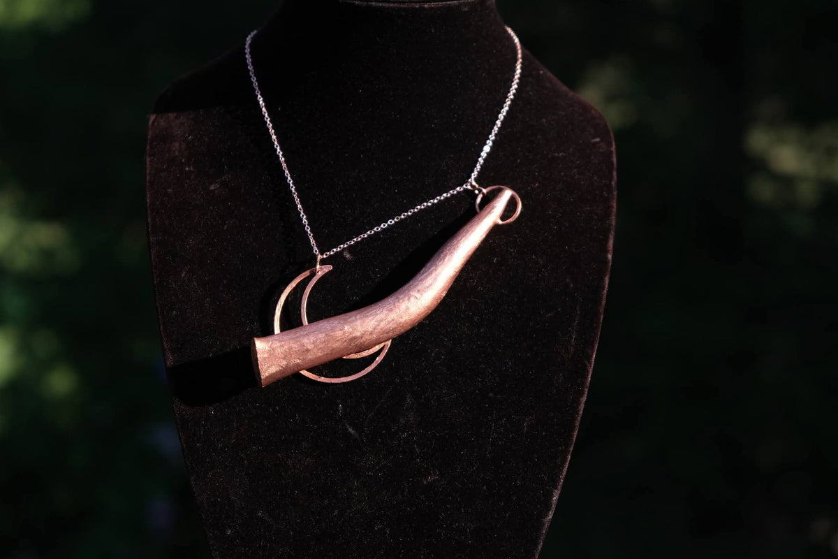 Kentucky Deer Antler Electroplated Necklace