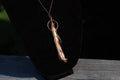 Blue Jay Feather Electroplated Necklace