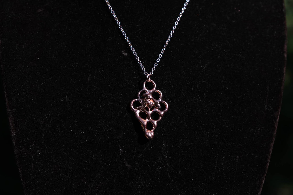 Electroplated Honeybee Necklace