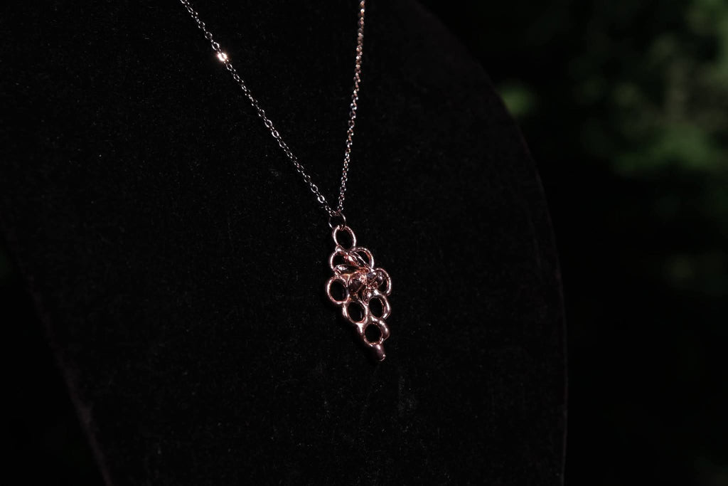 Electroplated Honeybee Necklace