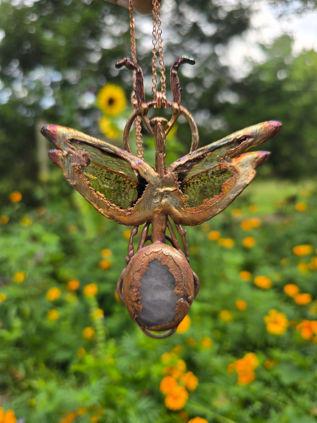 Electroplated Preying Mantis