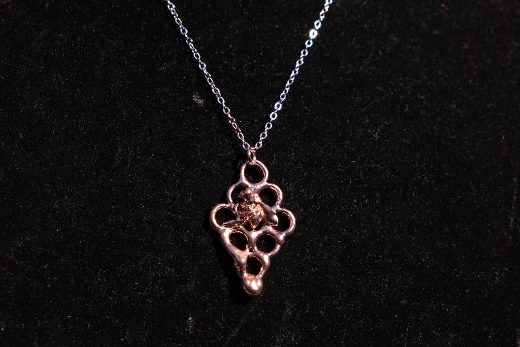 Electroplated Honeybee Necklace