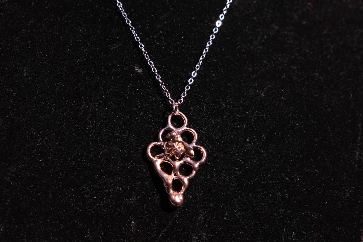 Electroplated Honeybee Necklace