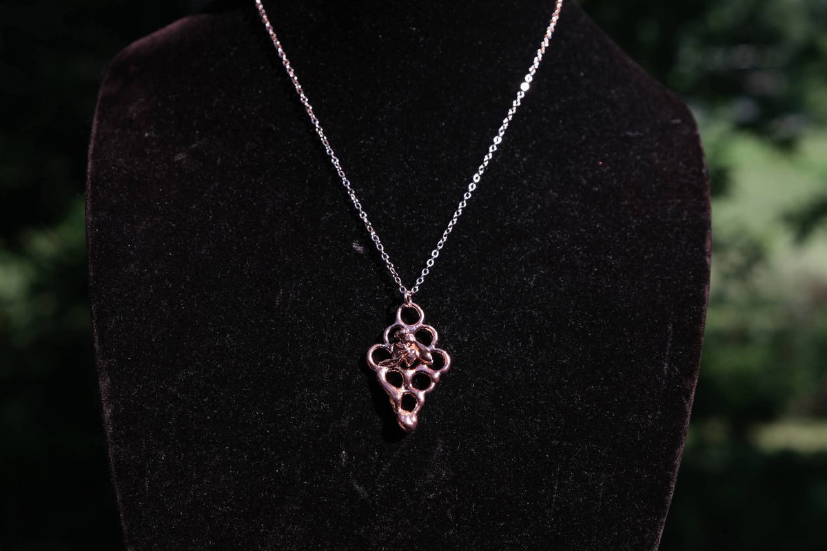 Electroplated Honeybee Necklace