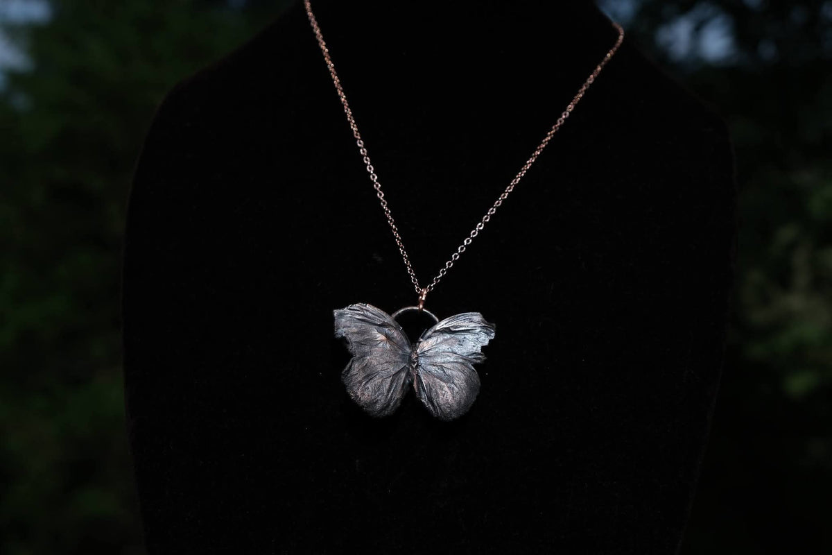 Electroplated Butterfly Necklace