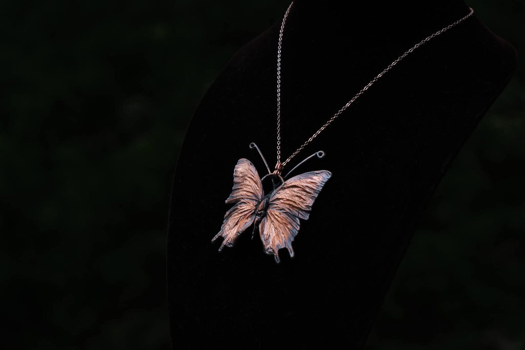 Electroplated Butterfly Necklace