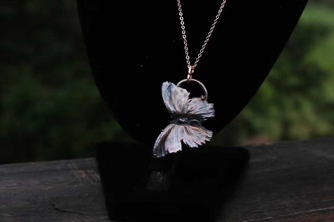 Electroplated Butterfly Necklace
