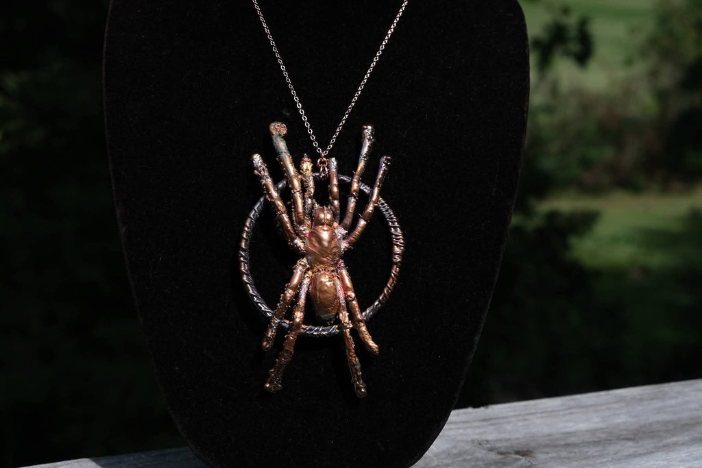 Electroplated Tarantula Necklace