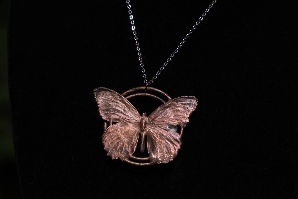 Limited Edition Copper Plated Butterfly Necklace