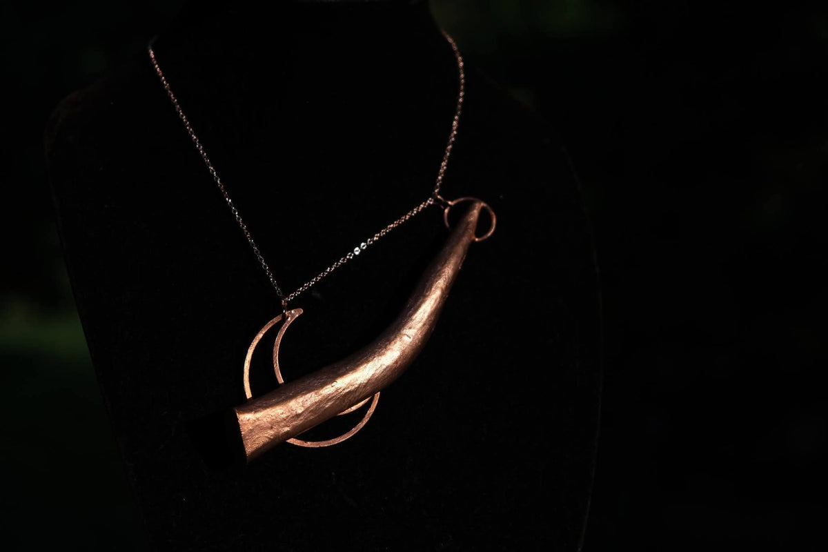 Kentucky Deer Antler Electroplated Necklace