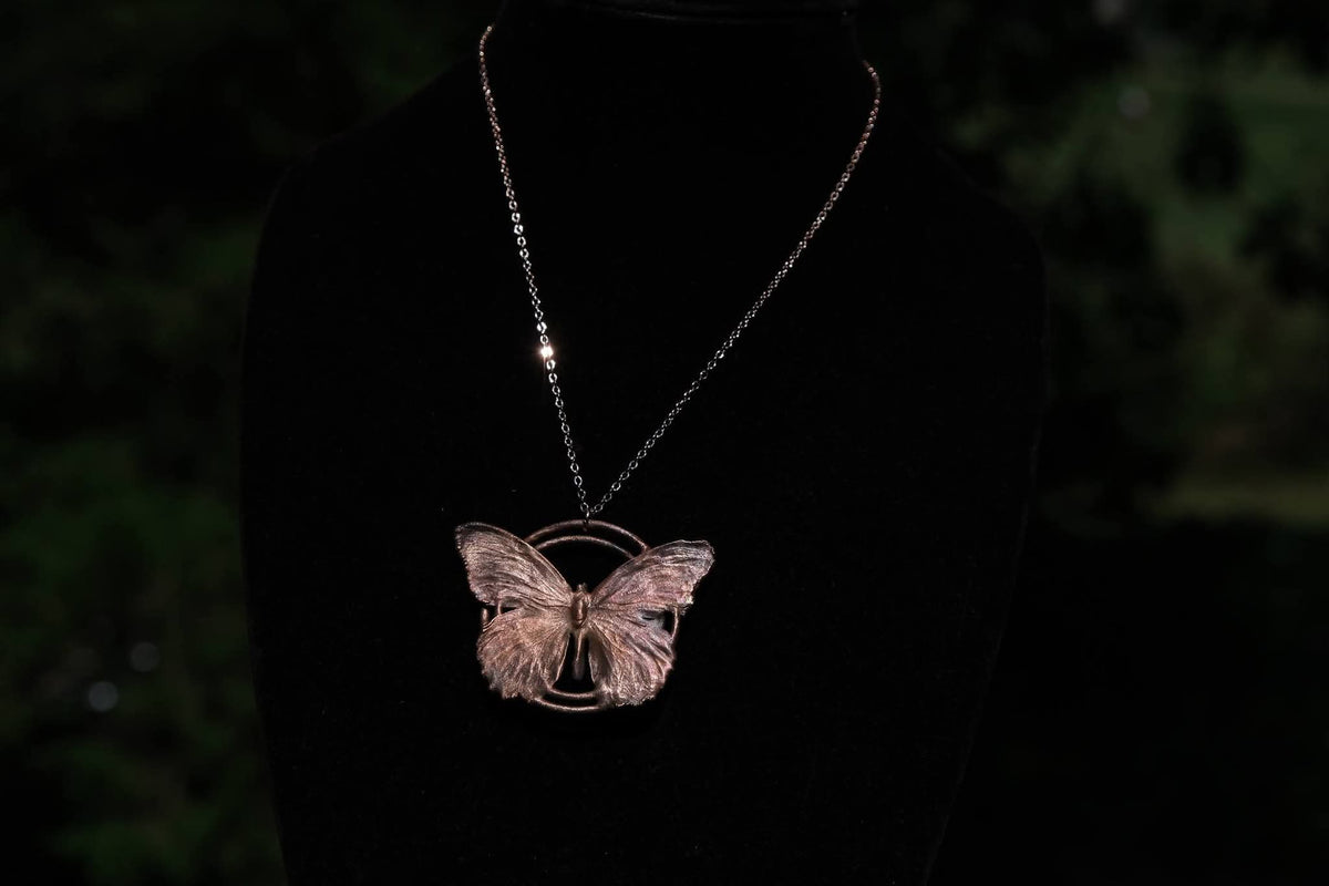 Limited Edition Copper Plated Butterfly Necklace