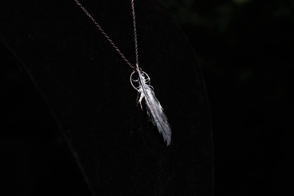 Limited Edition Copper Plated Blue Jay Feather
