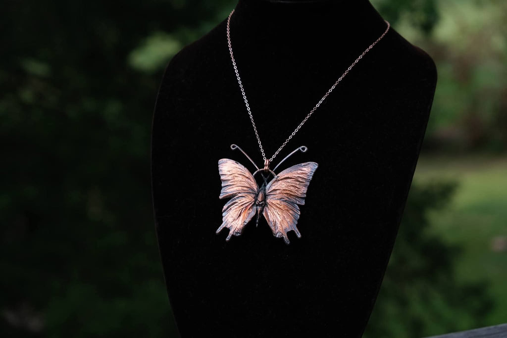 Electroplated Butterfly Necklace