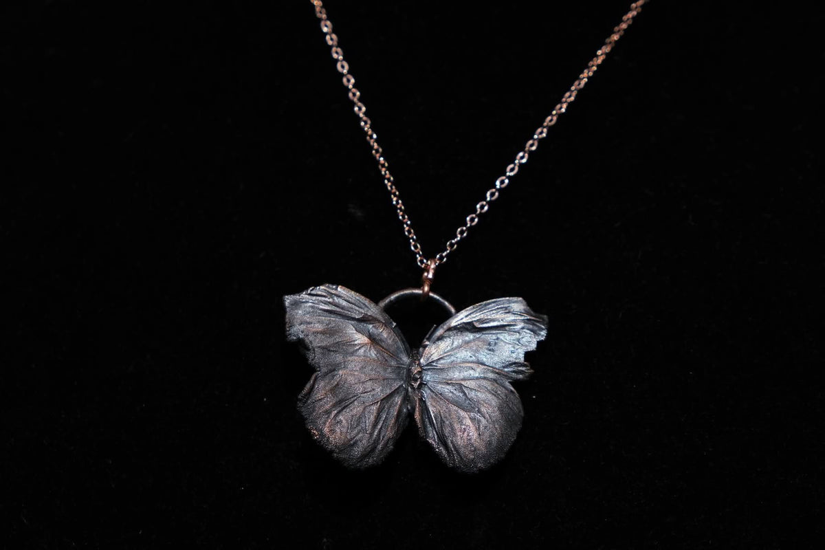 Electroplated Butterfly Necklace
