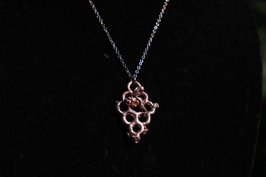 Electroplated Honeybee Necklace