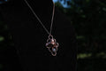 Electroplated Bumblebee & Moissanite Necklace