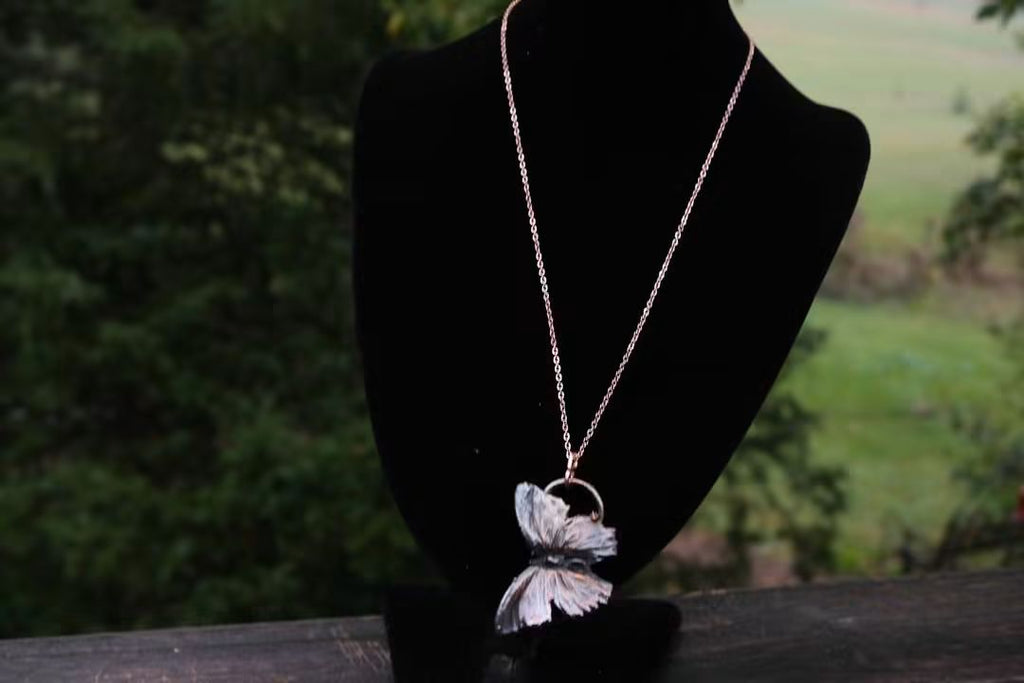Electroplated Butterfly Necklace