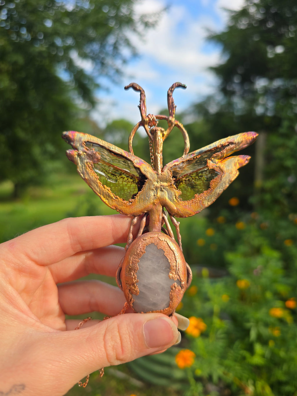Electroplated Preying Mantis