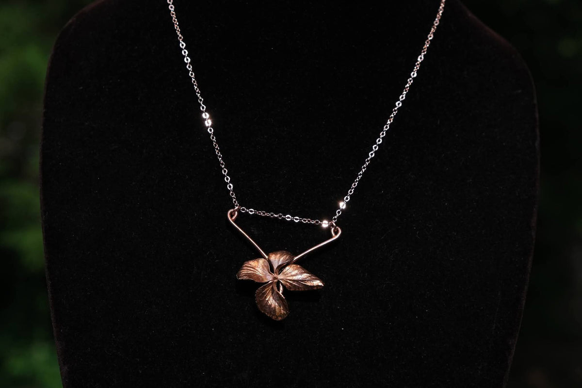 Electroplated Hydrangea Flower